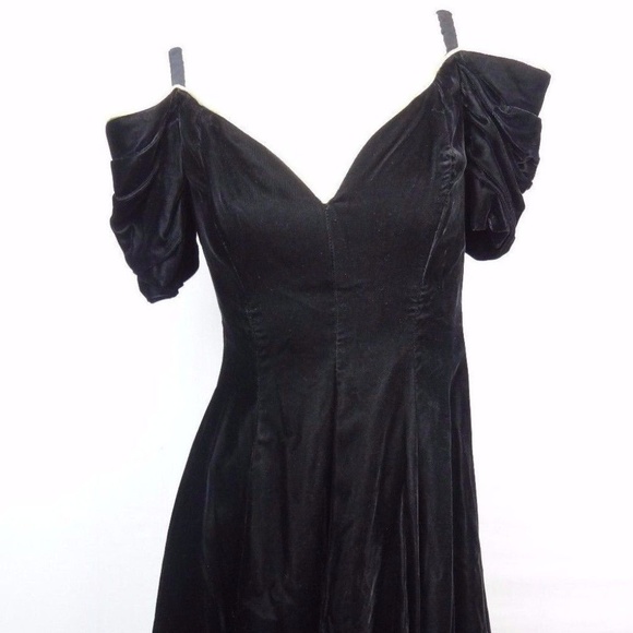 80s style black dress